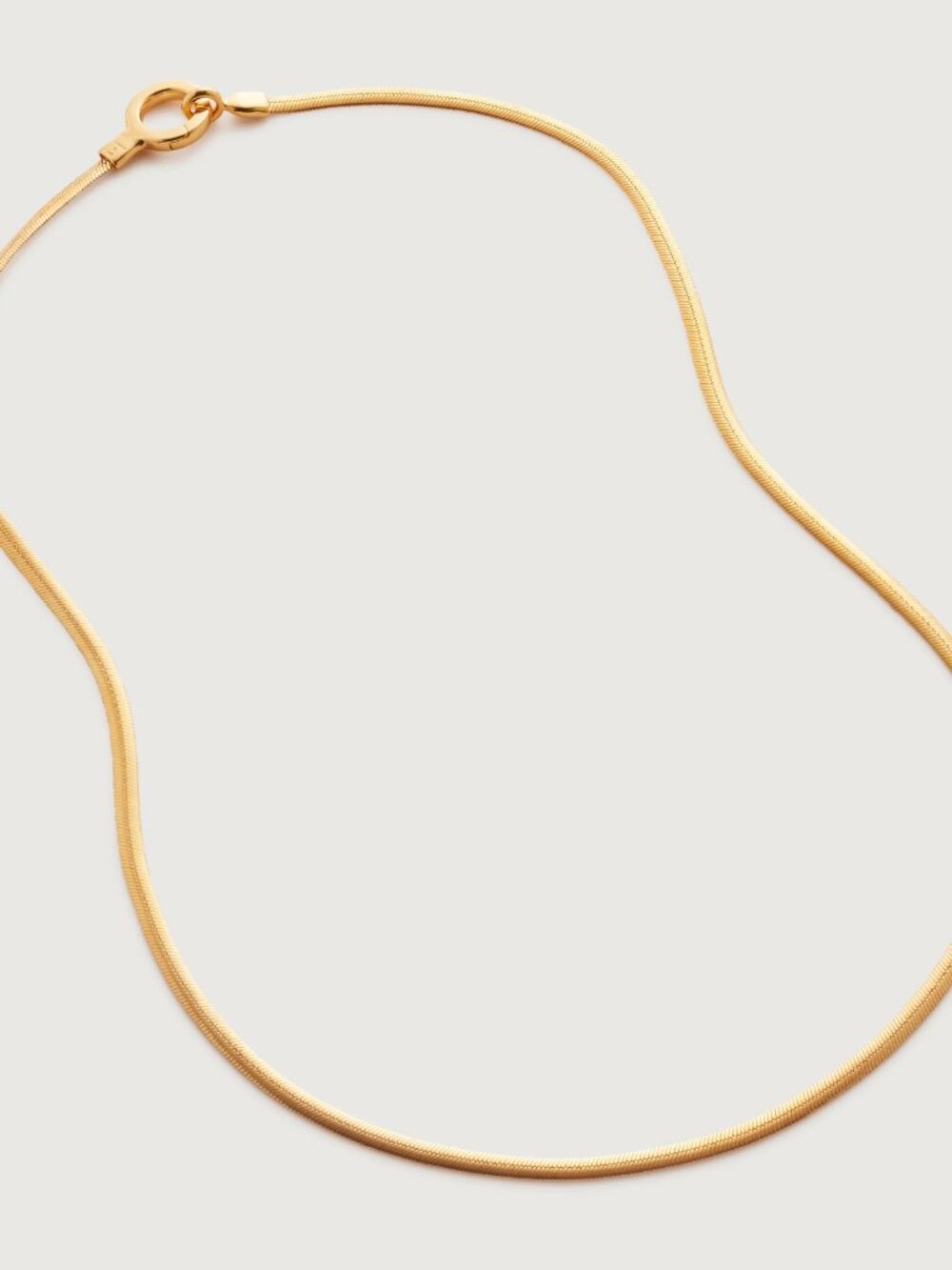 Monica Vinader Snake Chain Necklace 18in 18k Gold Vermeil Essential Capsule - Picture 3 of 13